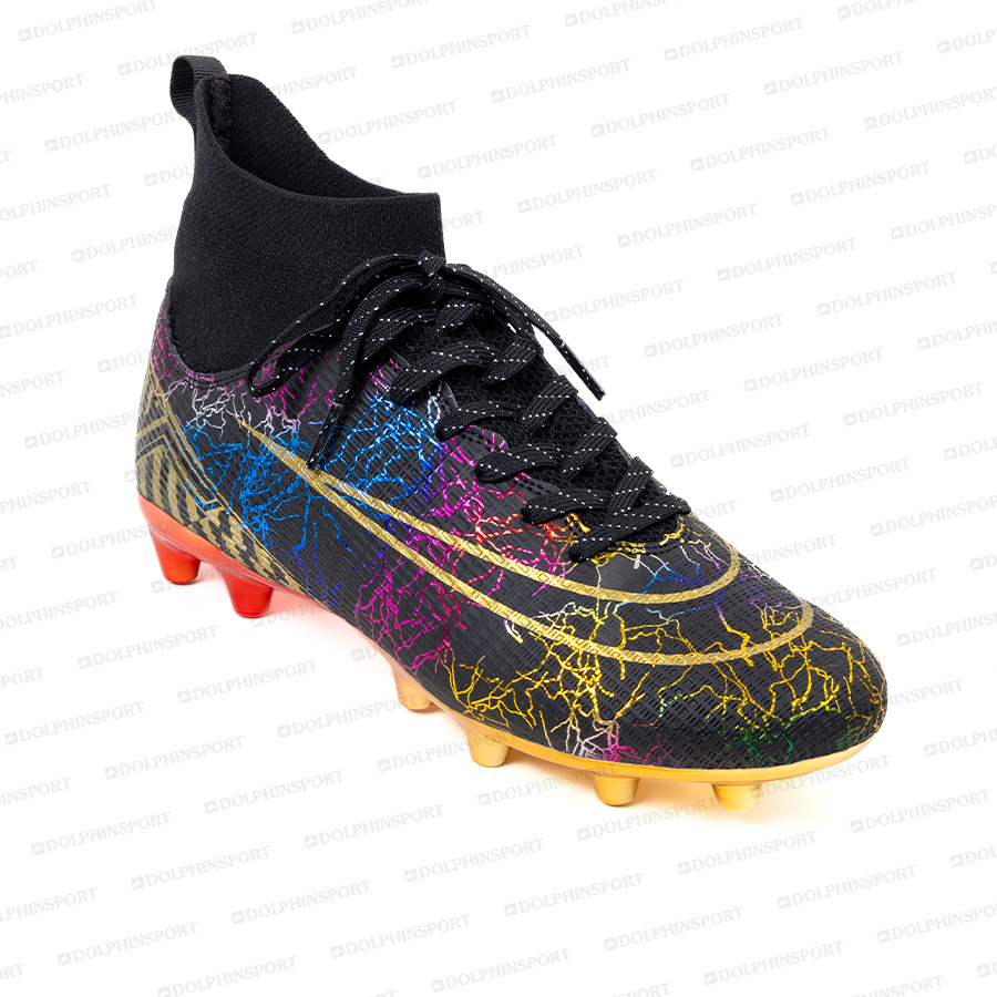 Бутсы футбольные KR-133 черный с золотом