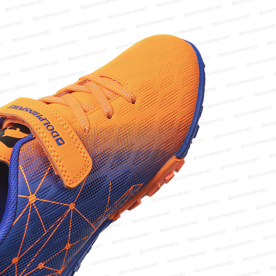 Бутсы футбольные KR-197 сине-оранжевые