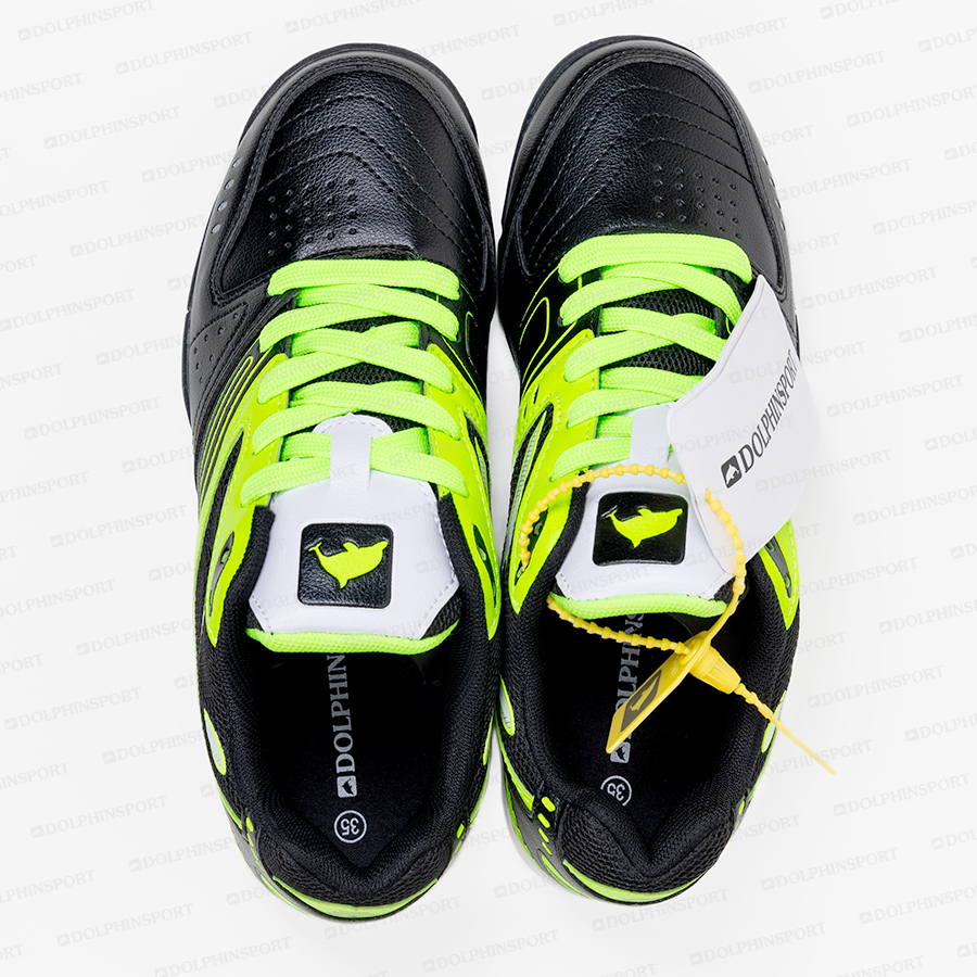 Бутсы футбольные KR-184 черно-зеленый