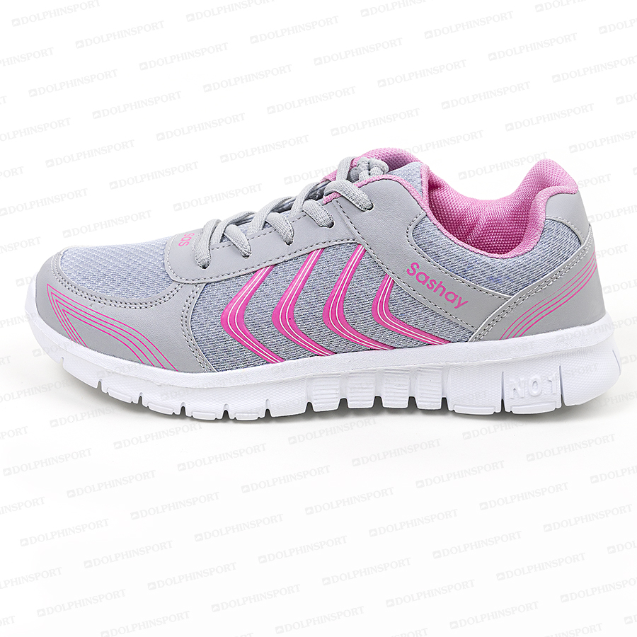 Кроссовки для бега KR-003/1 серо-розовые