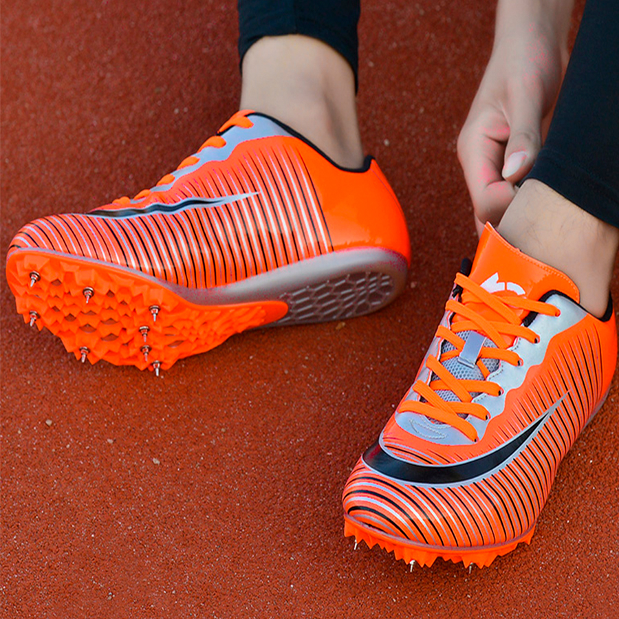 Шиповки KR-075 черно-оранжевые