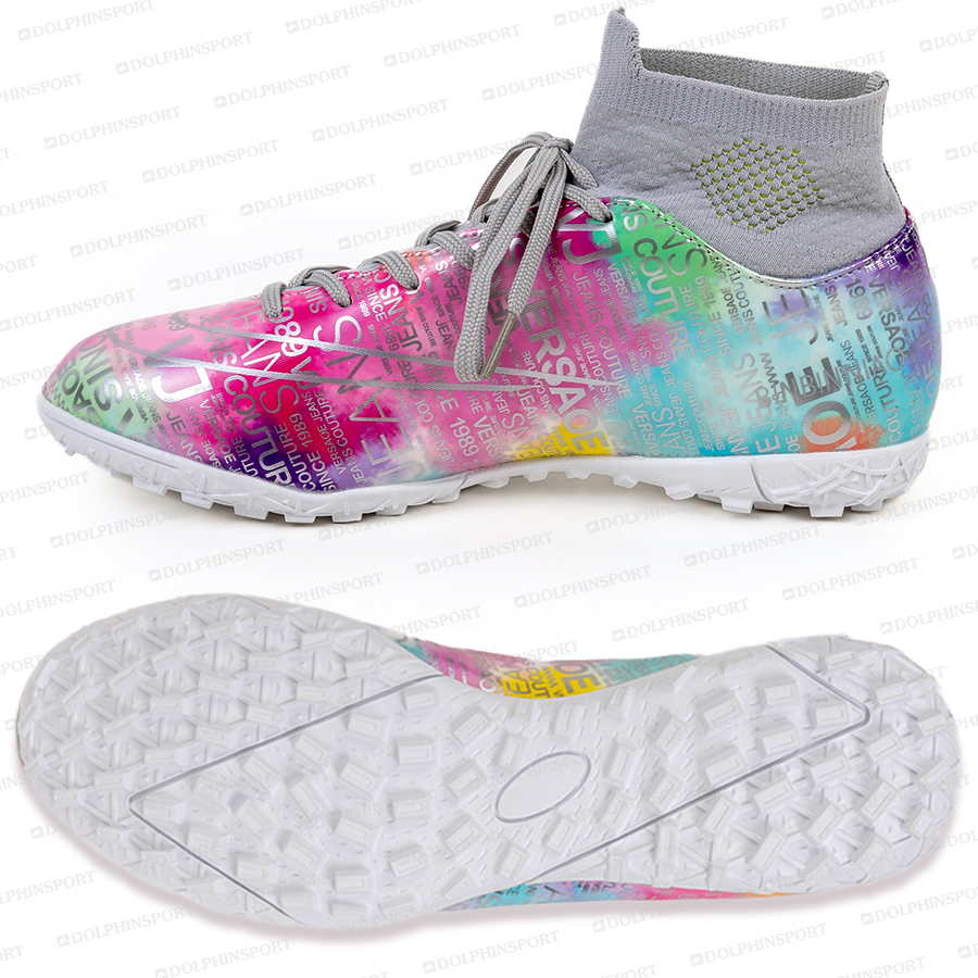 Бутсы футбольные KR-178 бело-розовый