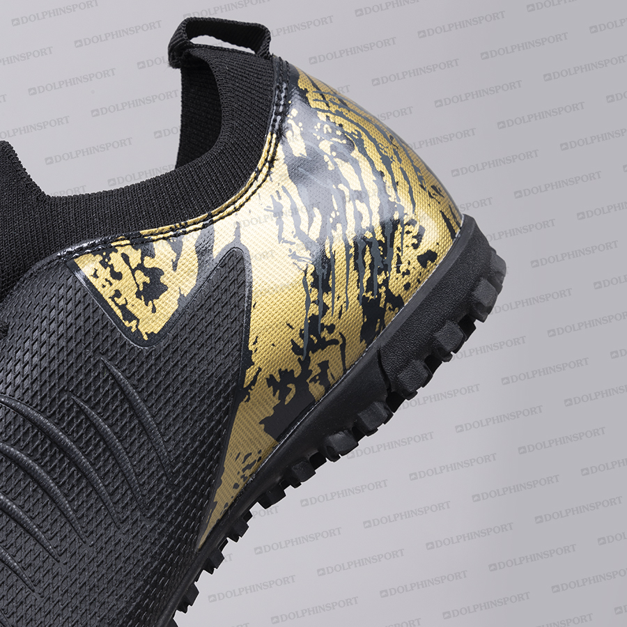 Бутсы футбольные KR-201 черно-золотистые