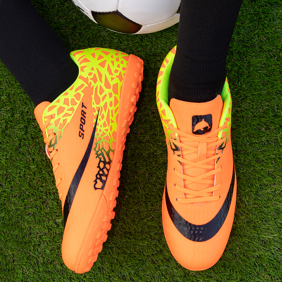 Бутсы футбольные KR-120 оранжевые