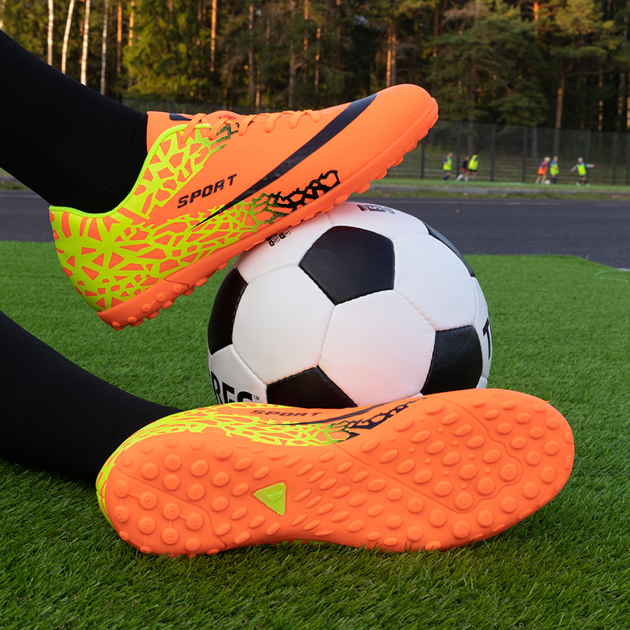 Бутсы футбольные KR-120 оранжевые