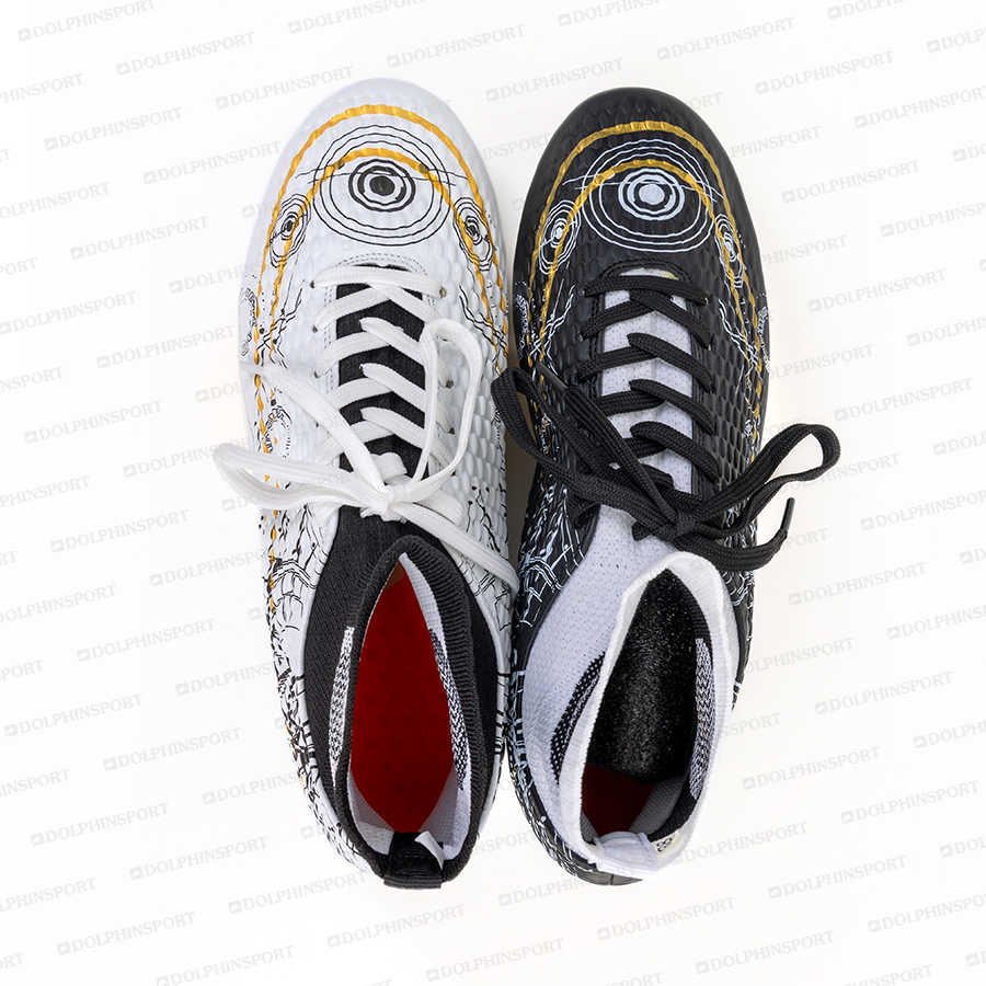 Бутсы футбольные KR-185 белый-черный