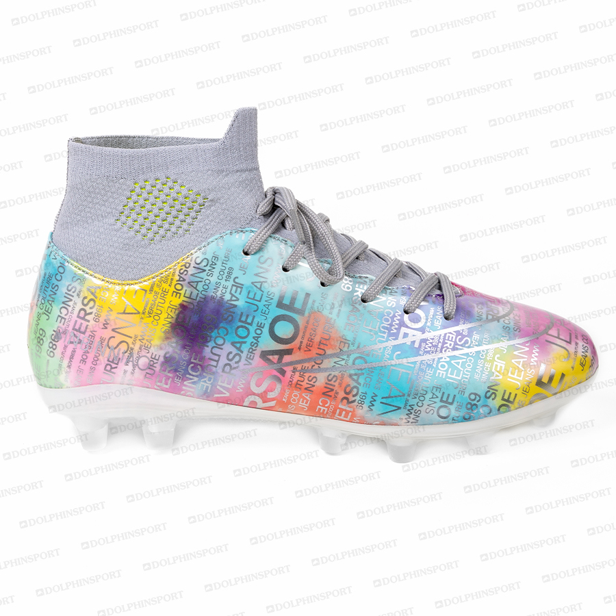 Бутсы футбольные KR-178/2 розовый-голубой