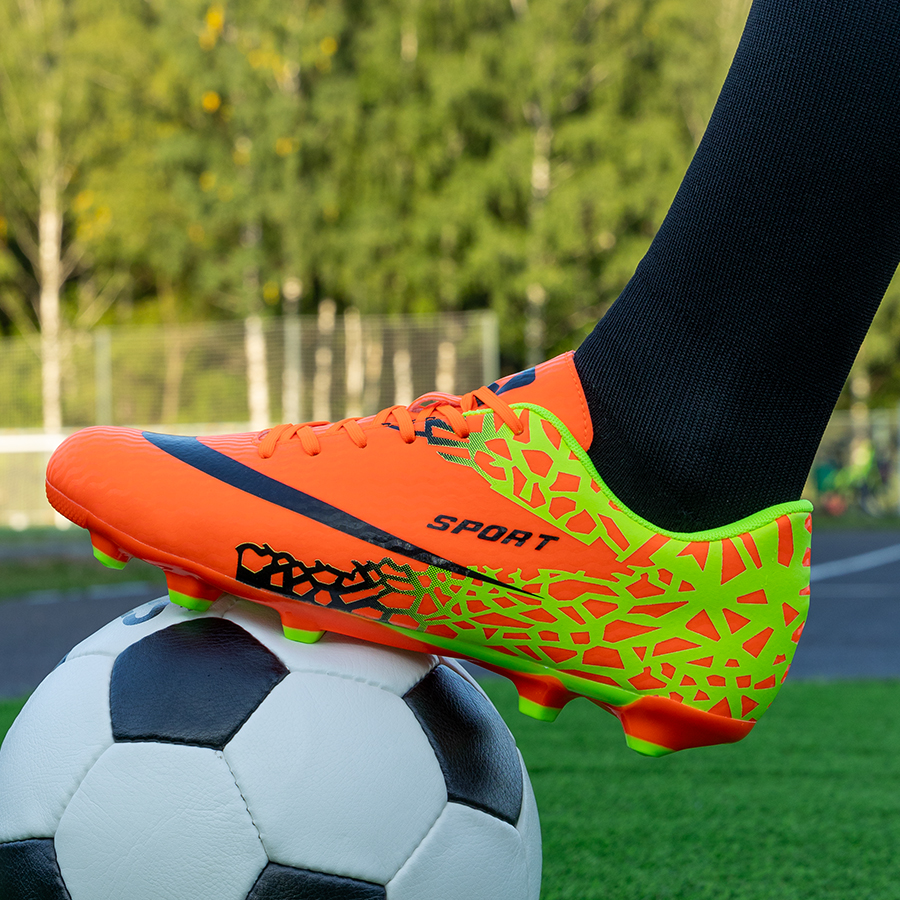 Бутсы футбольные KR-121 оранжевые