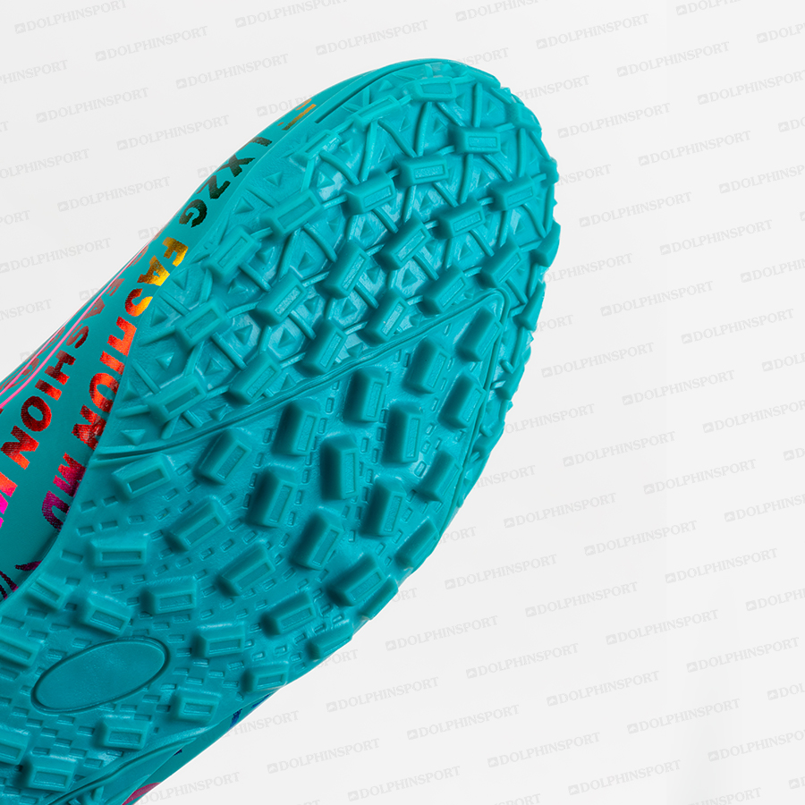 Бутсы футбольные KR-179 оранжевый-бирюзовый