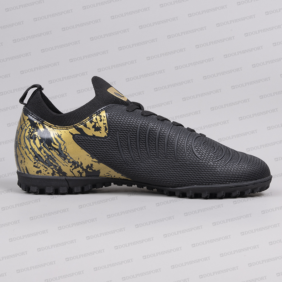 Бутсы футбольные KR-201 черно-золотистые