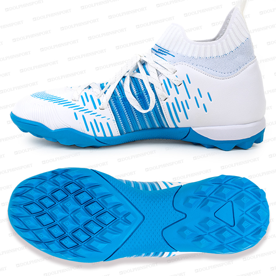 Бутсы футбольные KR-177 бело-голубой