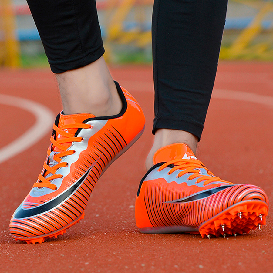 Шиповки KR-075 черно-оранжевые