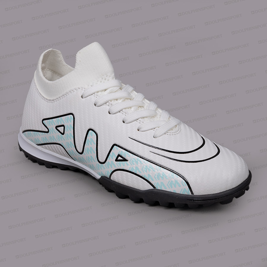 Бутсы футбольные KR-160 бело-бирюзовый