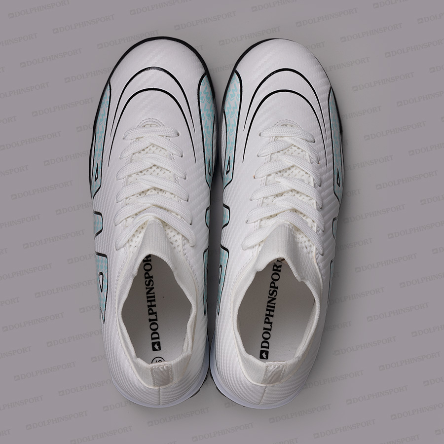 Бутсы футбольные KR-160 бело-бирюзовый