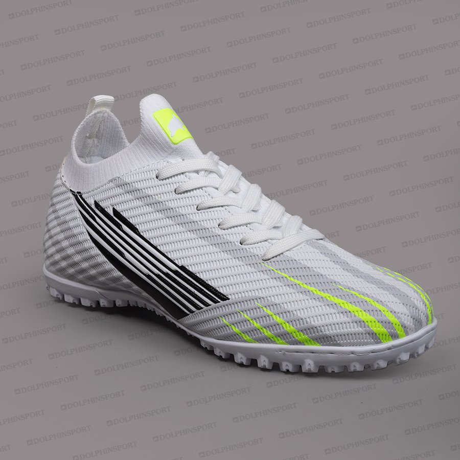 Бутсы футбольные KR-200 бело-зеленые