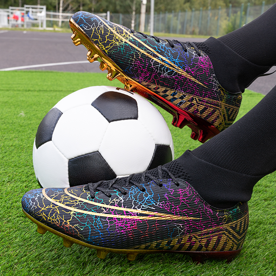 Бутсы футбольные KR-133 черный с золотом