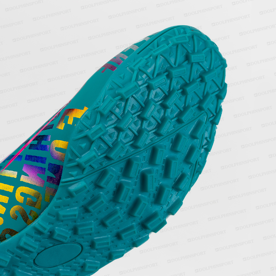 Бутсы футбольные KR-179 черный-бирюзовый