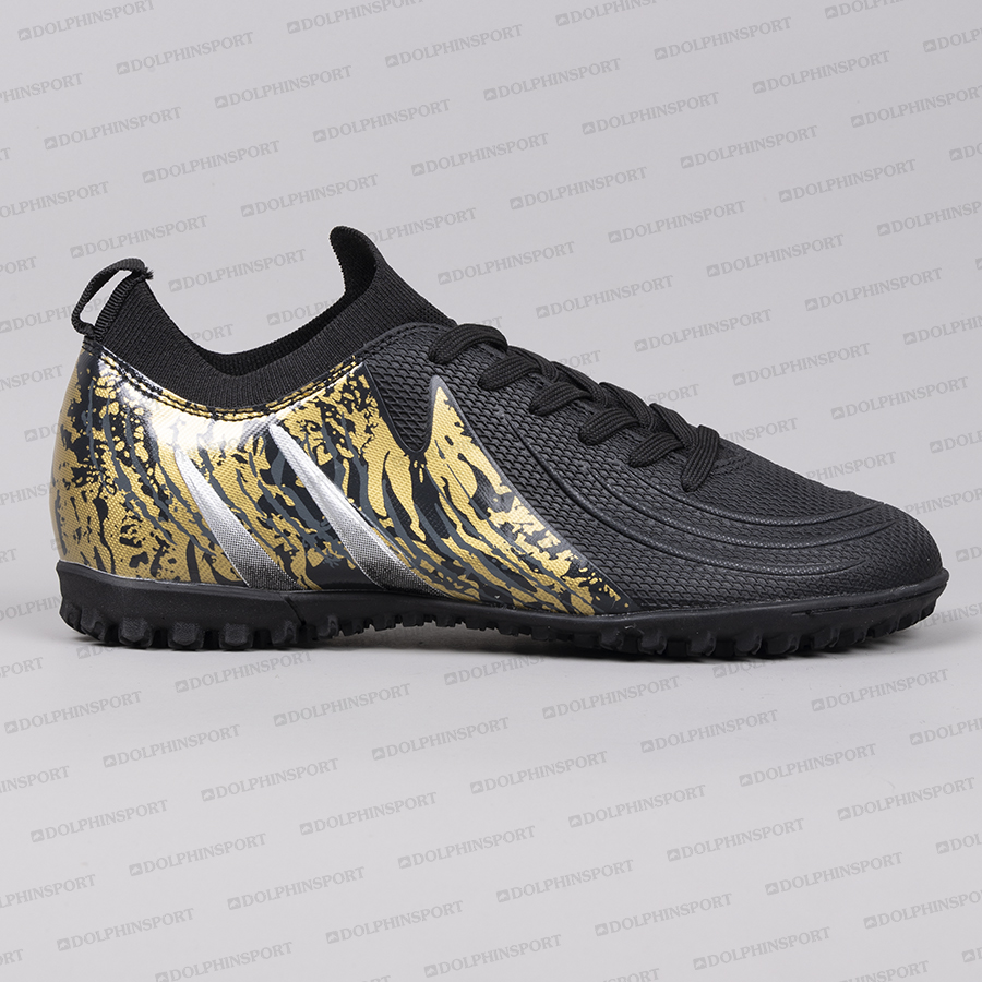 Бутсы футбольные KR-201 черно-золотистые