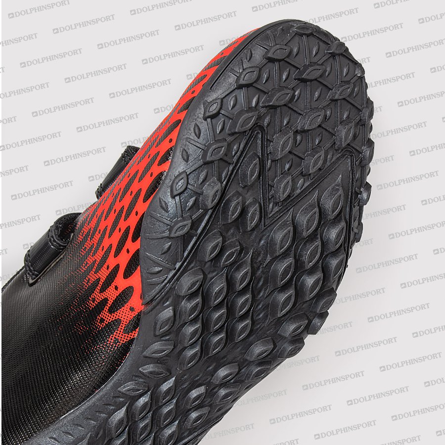 Бутсы футбольные KR-183 черно-оранжевые