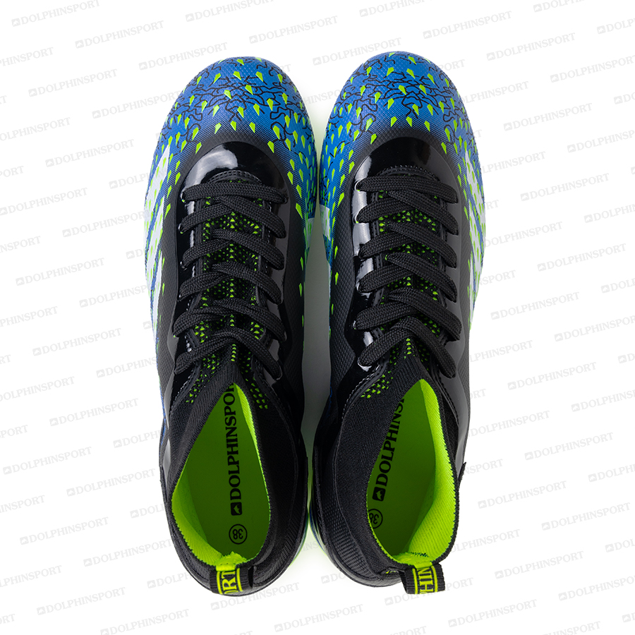 Бутсы футбольные KR-180/2 сине-зеленые