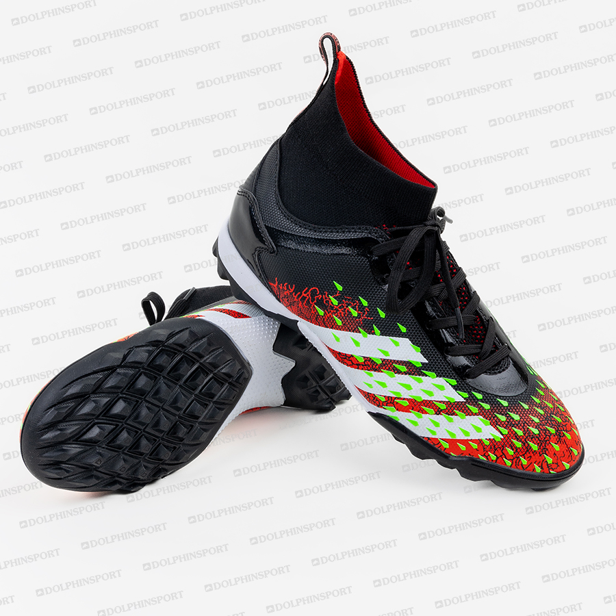 Бутсы футбольные KR-180 черно-красный