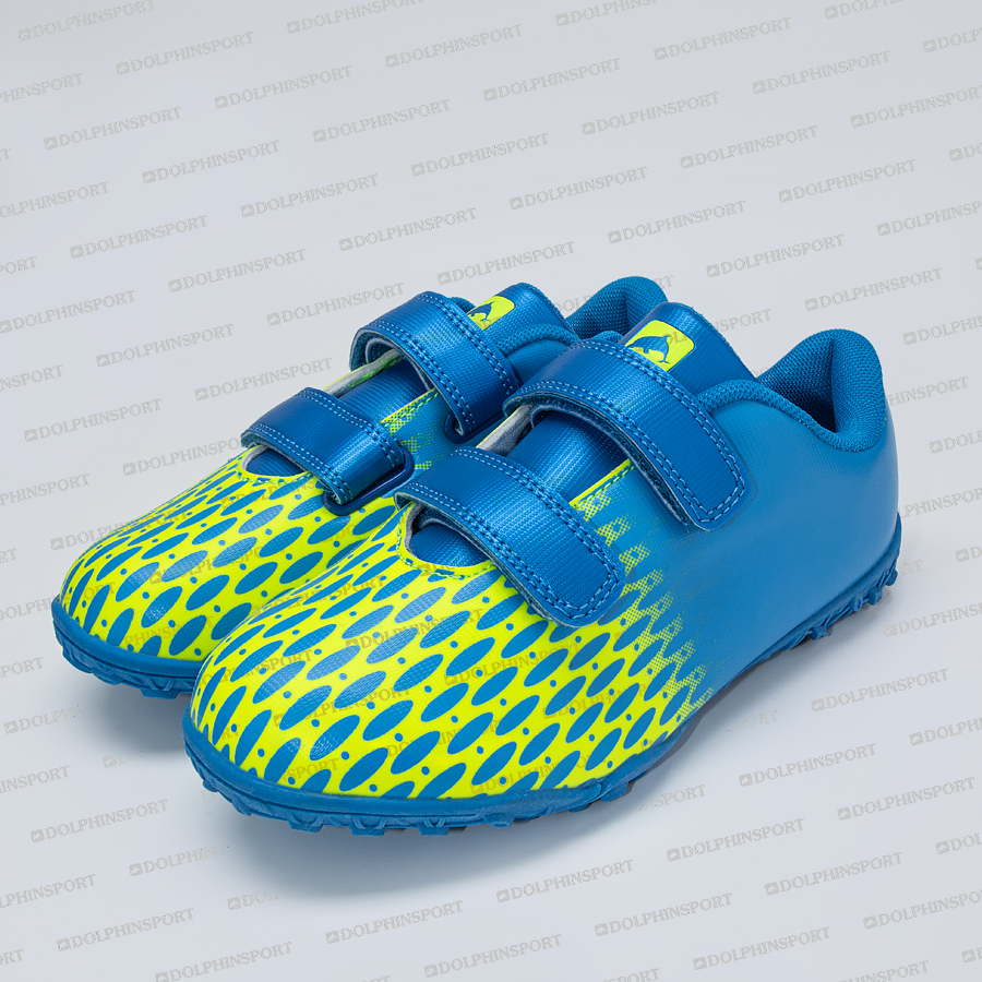 Бутсы футбольные KR-183 сине-зеленый