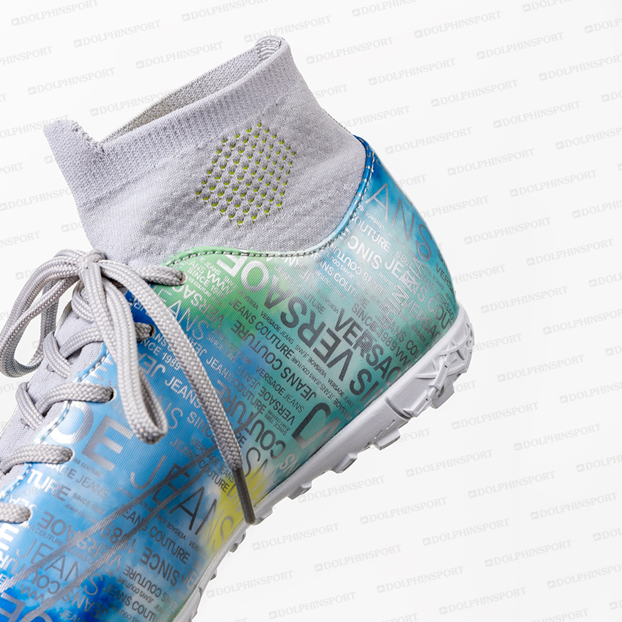 Бутсы футбольные KR-178 розовый-голубой