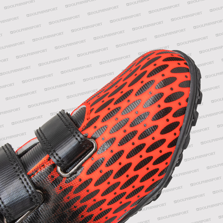 Бутсы футбольные KR-183 черно-оранжевые