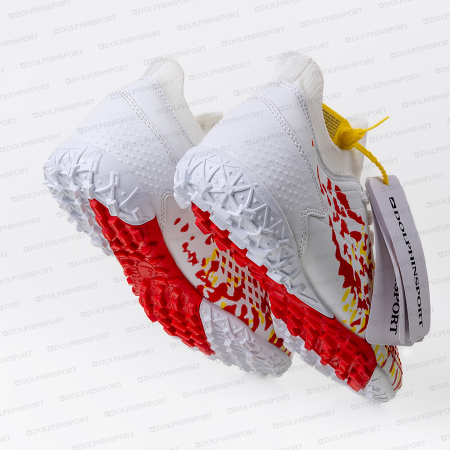 Бутсы футбольные KR-130/1 бело-красные