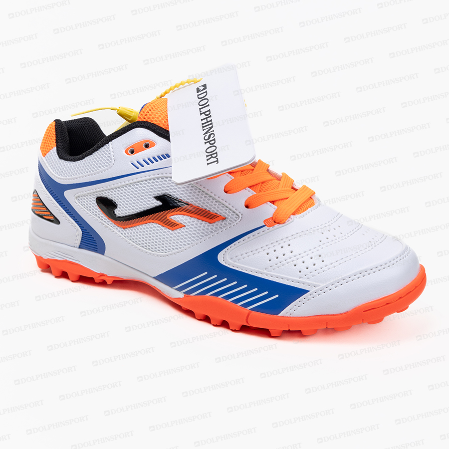 Бутсы футбольные KR-184 бело-оранжевый
