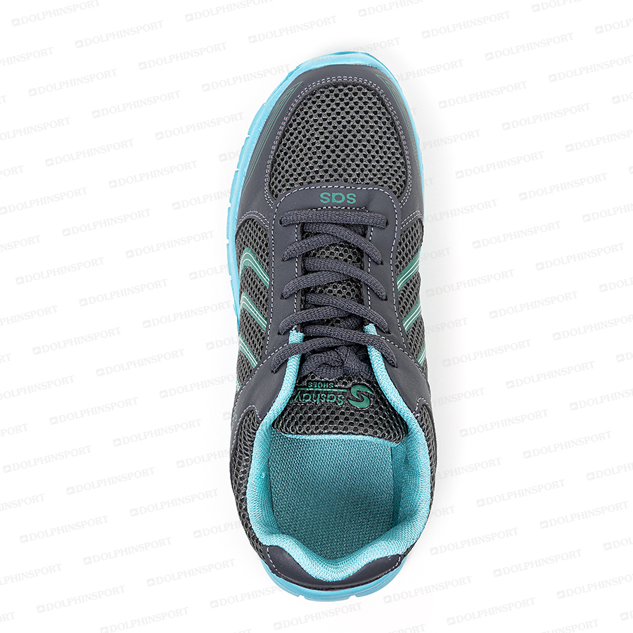 Кроссовки для бега KR-003/1 серо-бирюзовые