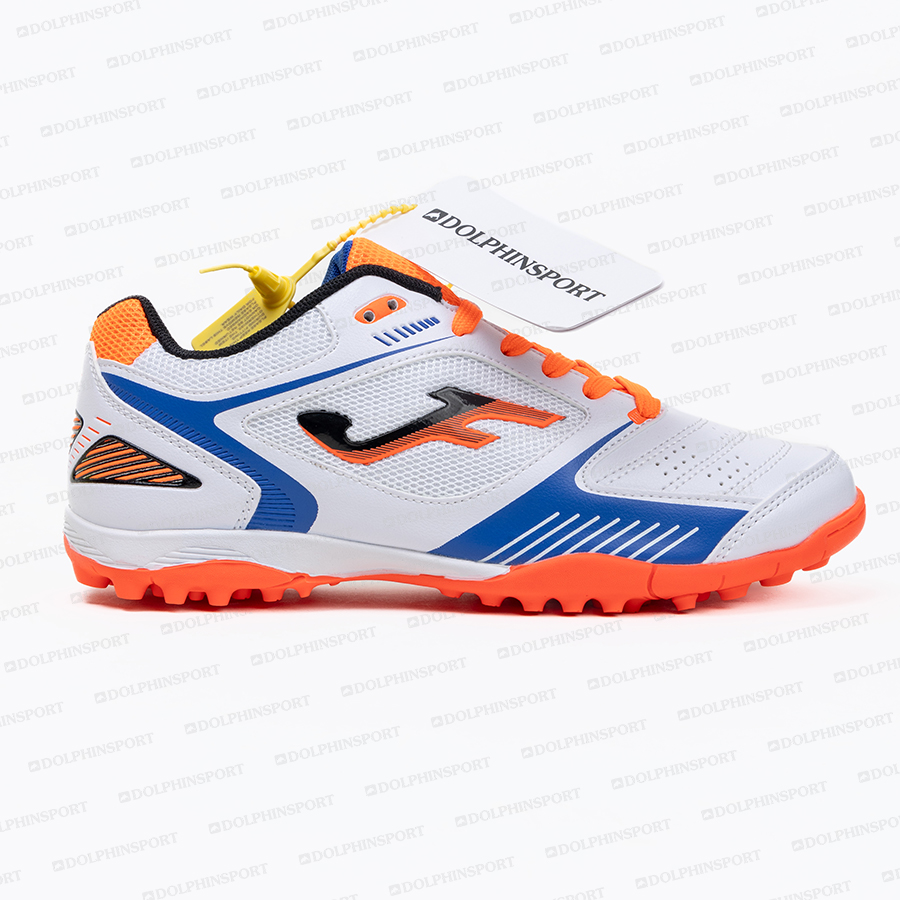 Бутсы футбольные KR-184 бело-оранжевый