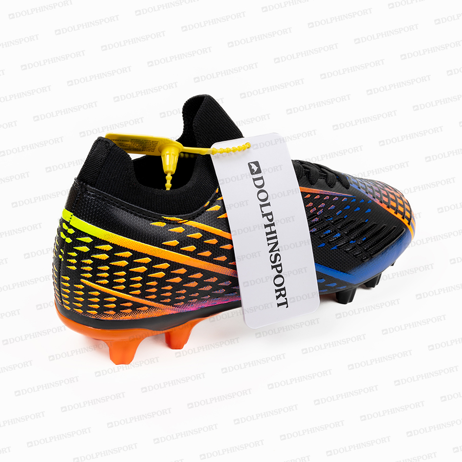 Бутсы футбольные KR-158 черно-оранжевый