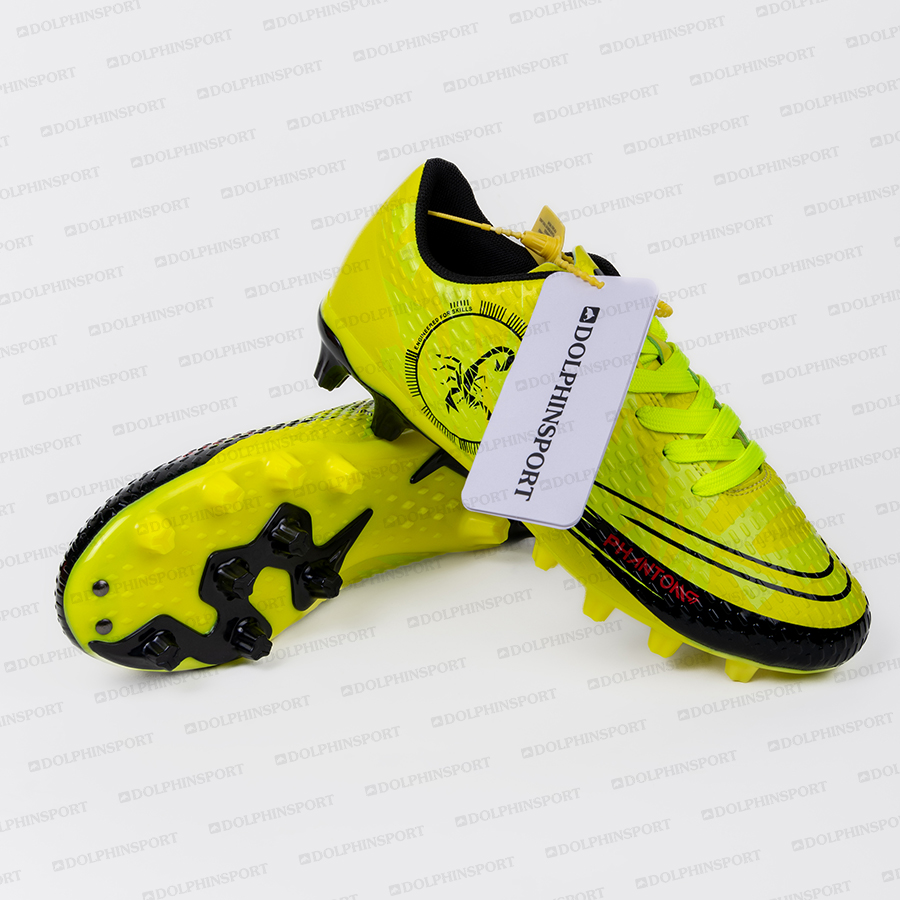 Бутсы футбольные KR-189/2 желто-зеленый