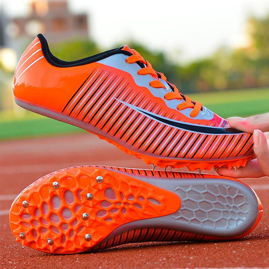 Шиповки KR-075 черно-оранжевые