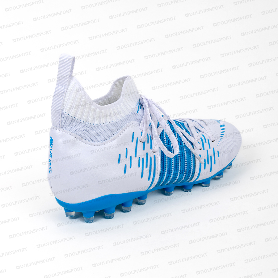 Бутсы футбольные KR-177/2 бело-голубой