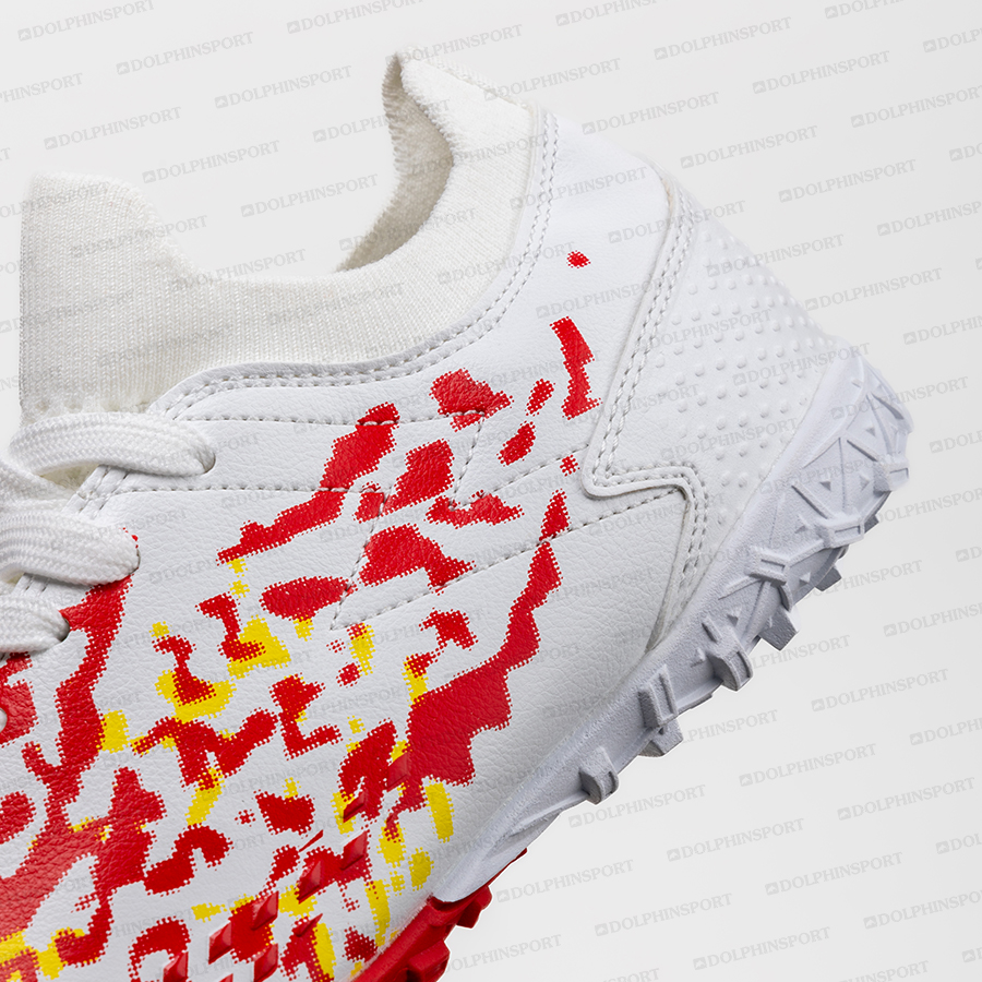 Бутсы футбольные KR-130/1 бело-красные