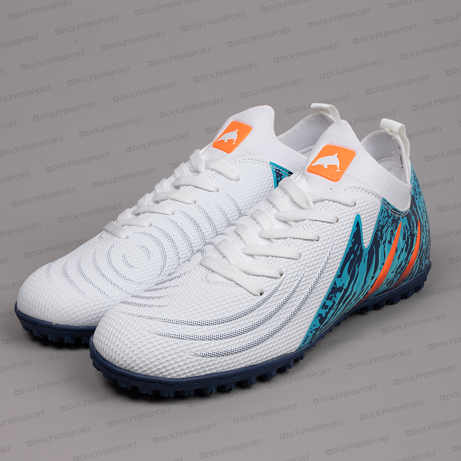 Бутсы футбольные KR-201 бело-синие