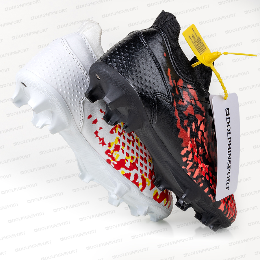 Бутсы футбольные KR-130 белый-черный