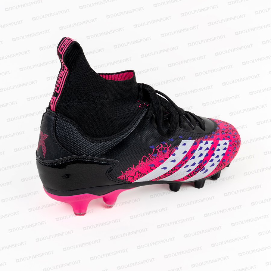 Бутсы футбольные KR-180/2 черно-розовые