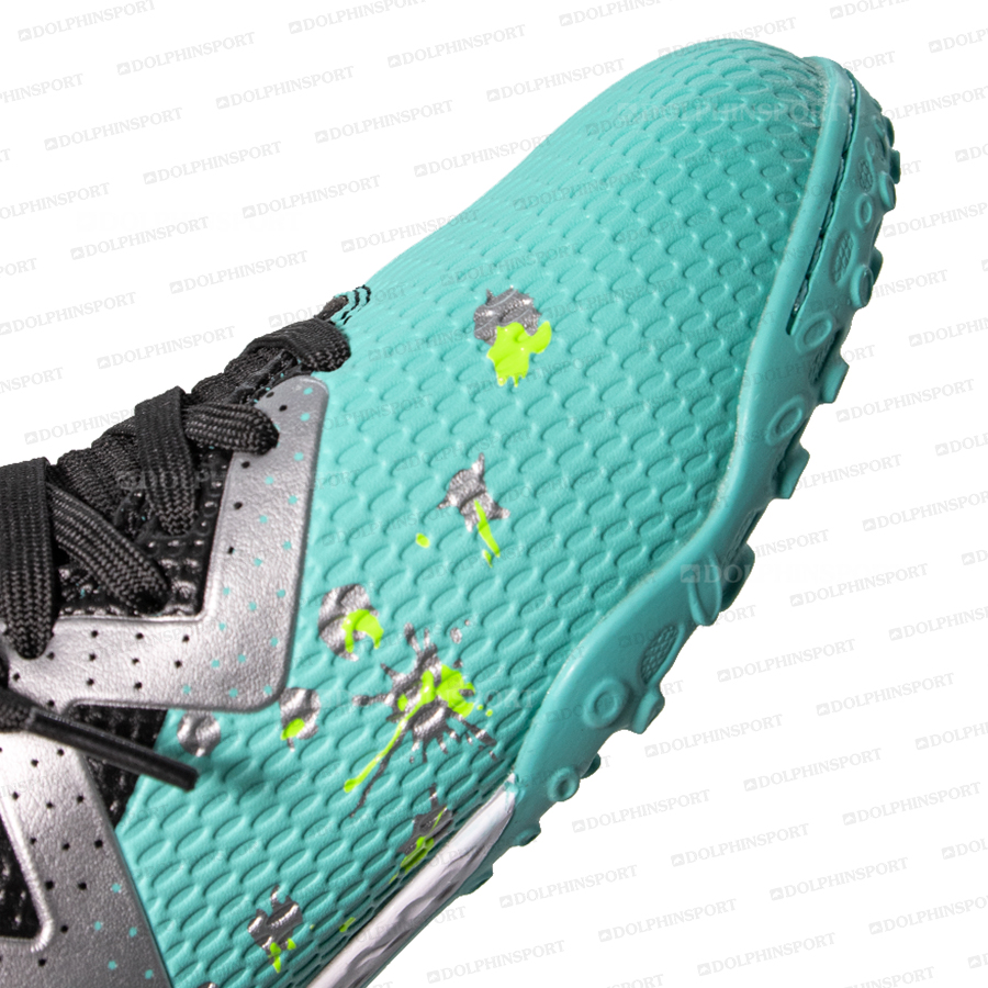 Бутсы футбольные KR-193 черно-бирюзовые