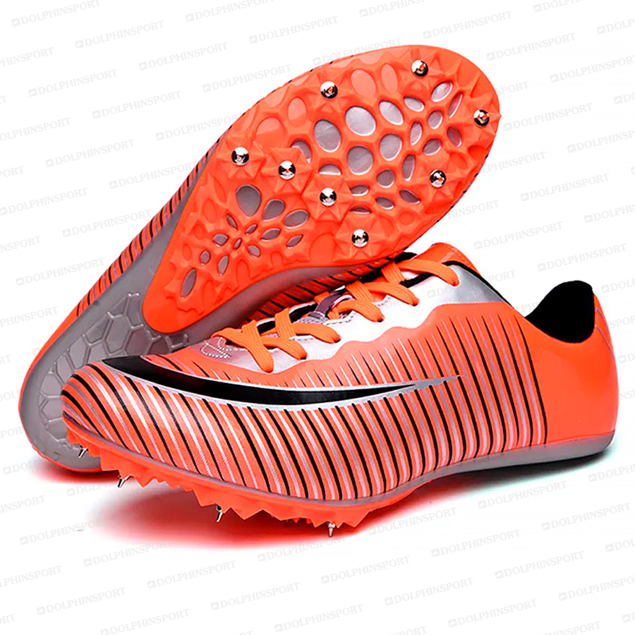 Шиповки KR-075 черно-оранжевые