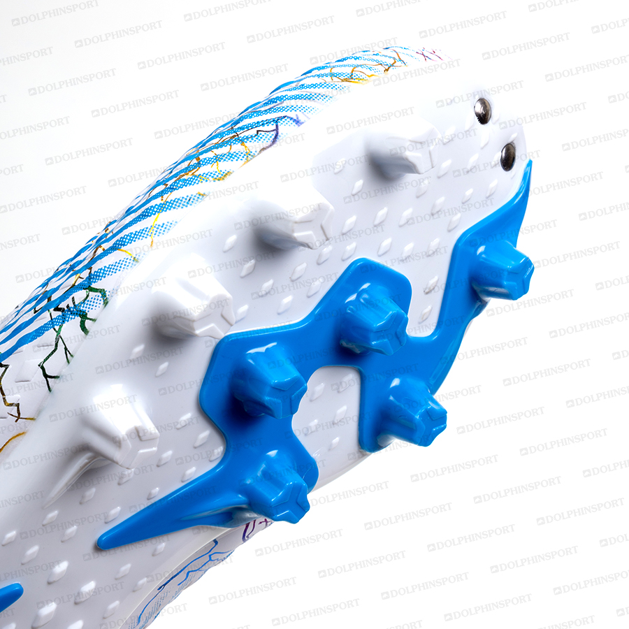 Бутсы футбольные KR-135 бело-голубые