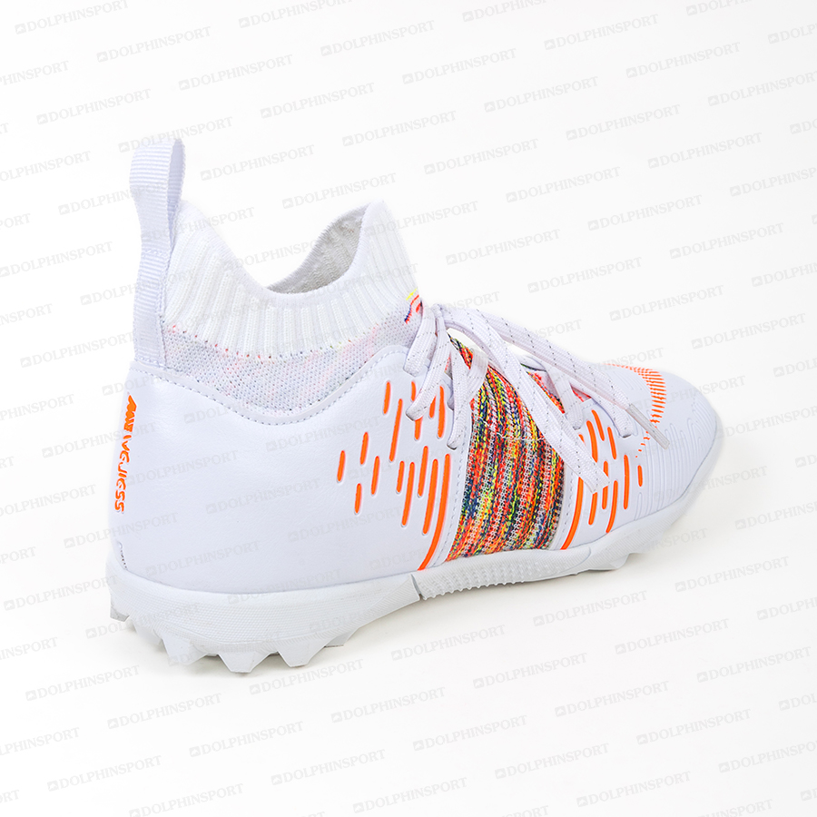 Бутсы футбольные KR-177 бело-оранжевый