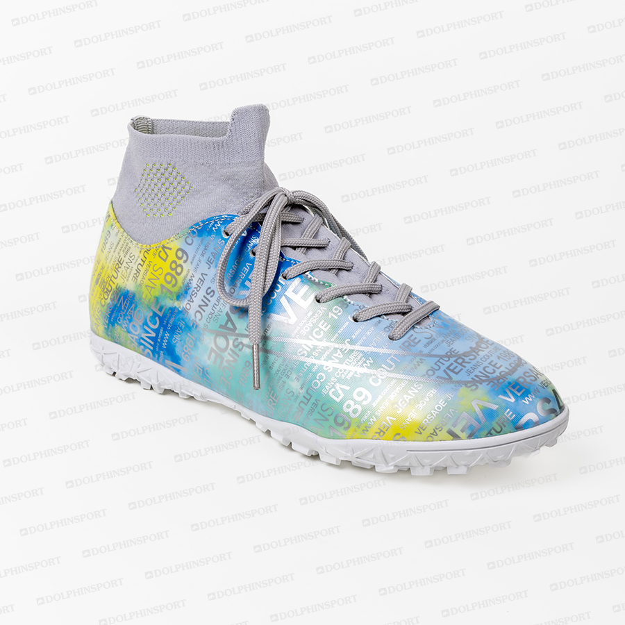 Бутсы футбольные KR-178 розовый-голубой