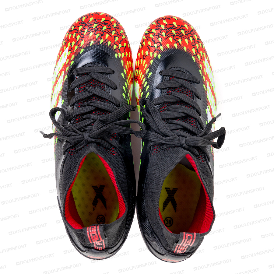 Бутсы футбольные KR-180/2 черно-красные