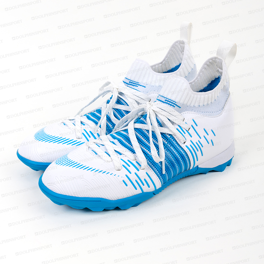 Бутсы футбольные KR-177 бело-голубой