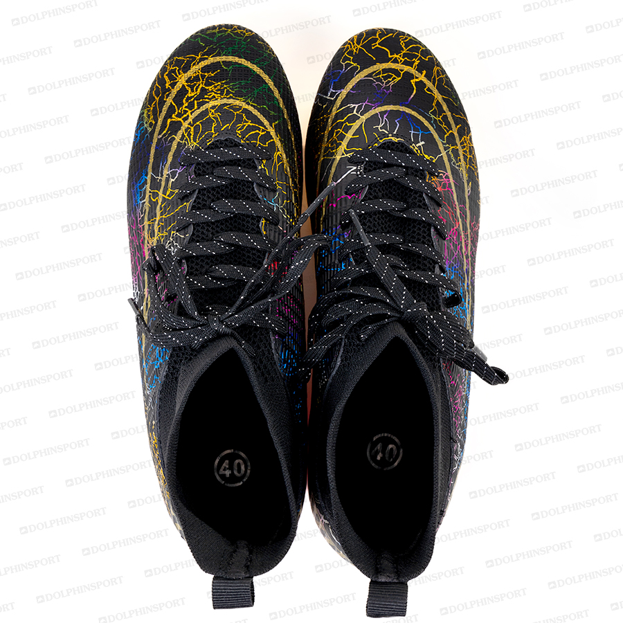 Бутсы футбольные KR-133 черный с золотом