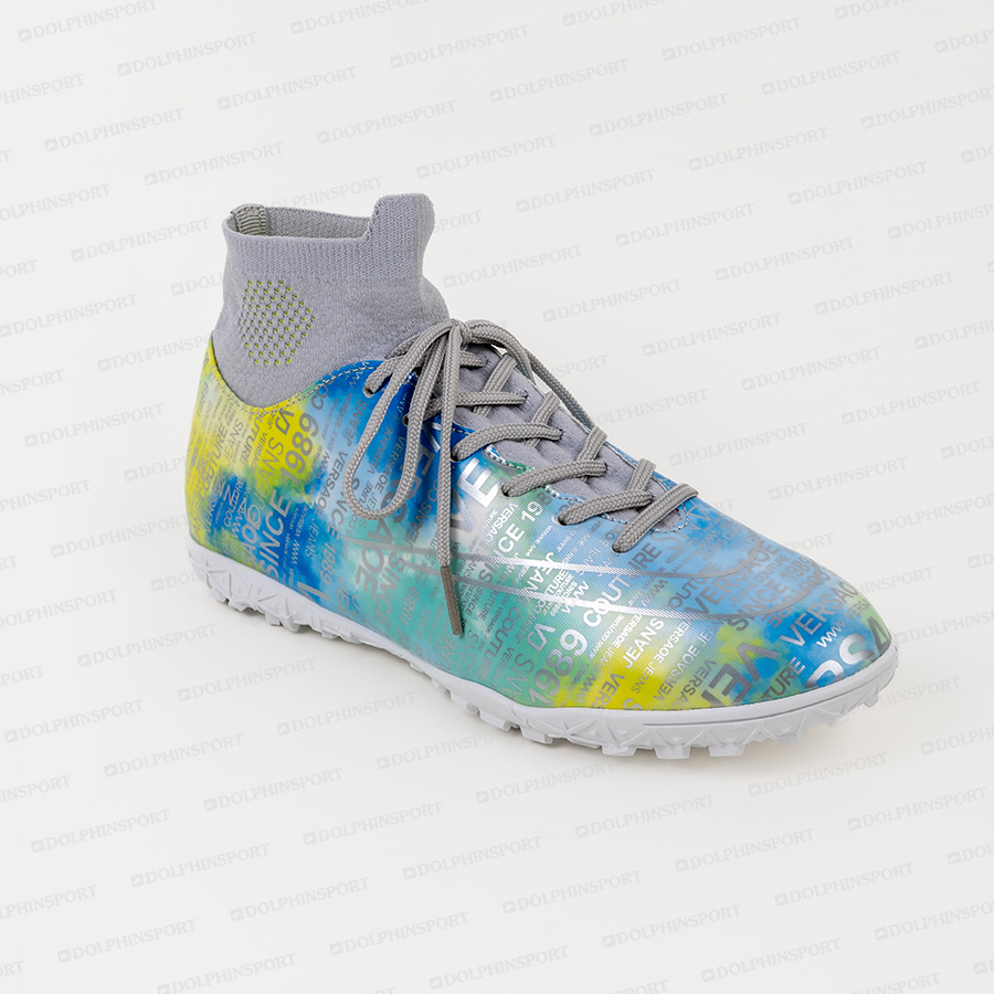 Бутсы футбольные KR-178 бело-голубой