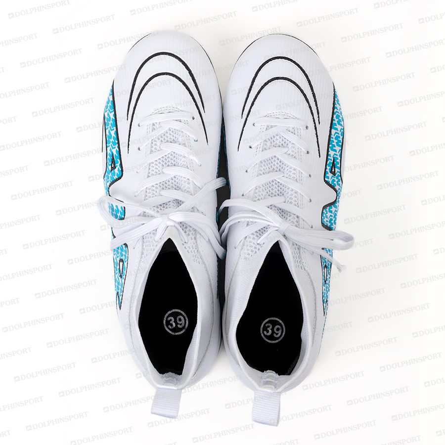 Бутсы футбольные KR-160 бело-синий